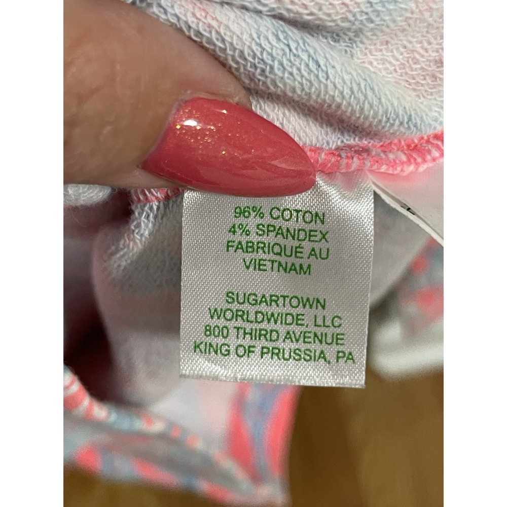 Lilly Pulitzer Skipper Popover Sz XS Pink Sun Ray Summer Siren Pulllover Pockets - Picture 8 of 16
